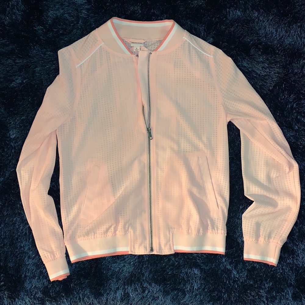 Light bomber zip up long sleeve